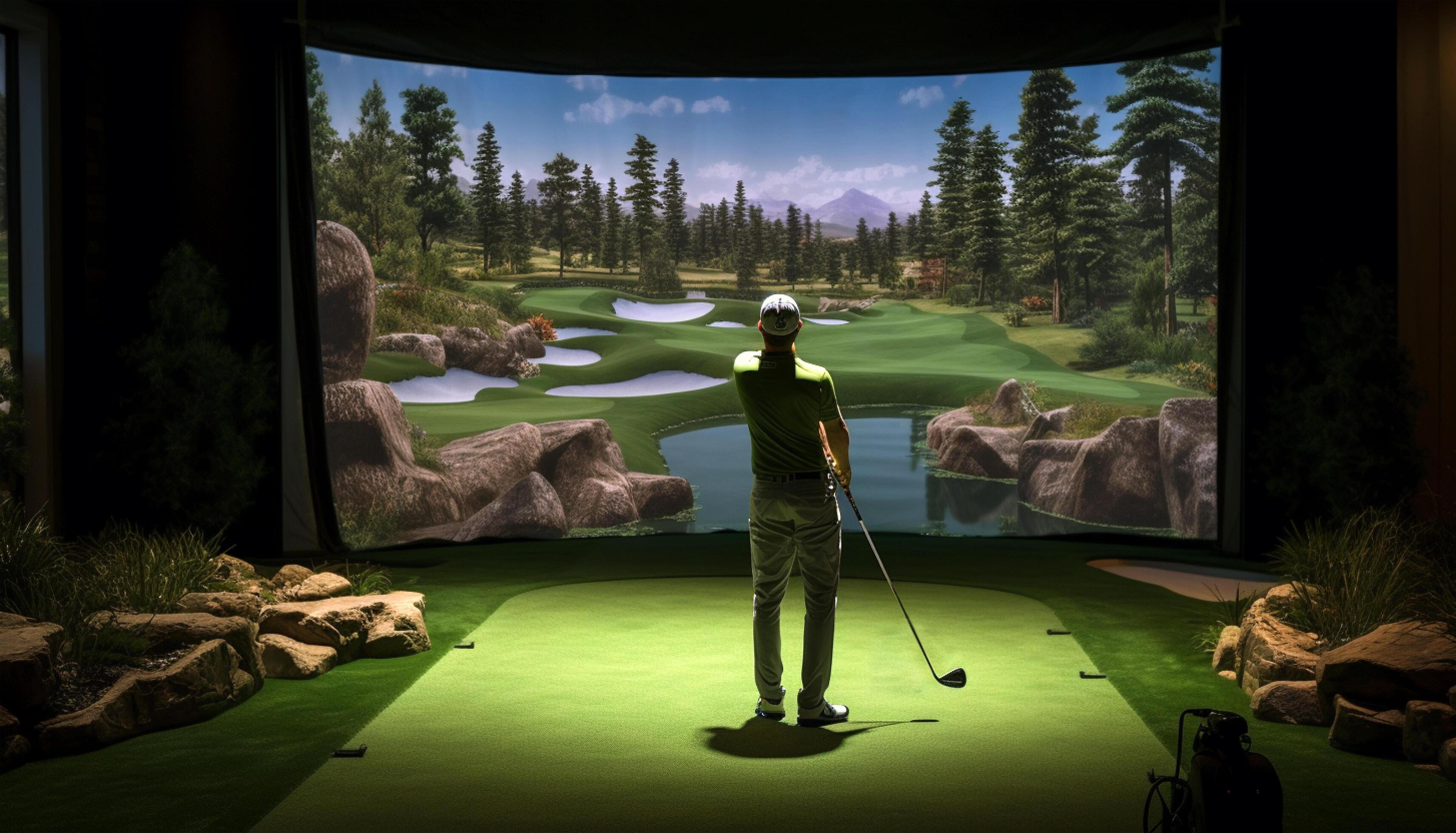 Pittsburgh, PA - Indoor Golf Simulator Fun Ideas for Kids Birthday Parties Today